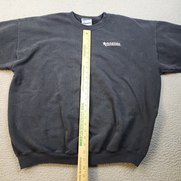 Allstar Performance Race Car Parts Sweatshirt Mens Extra Large Black Embroidered - Picture 4 of 8